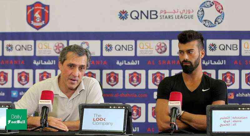 عکس/ رامین رضاییان در نشست خبری الشحانیه مقابل ام صلال عکس/ رامین رضاییان در نشست خبری الشحانیه مقابل ام صلال