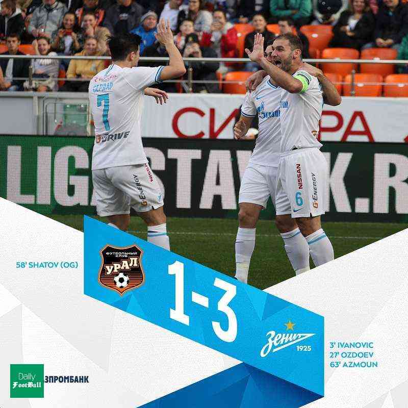 پیروزی زنیت مقابل اورال با گلزنی سردار آزمون