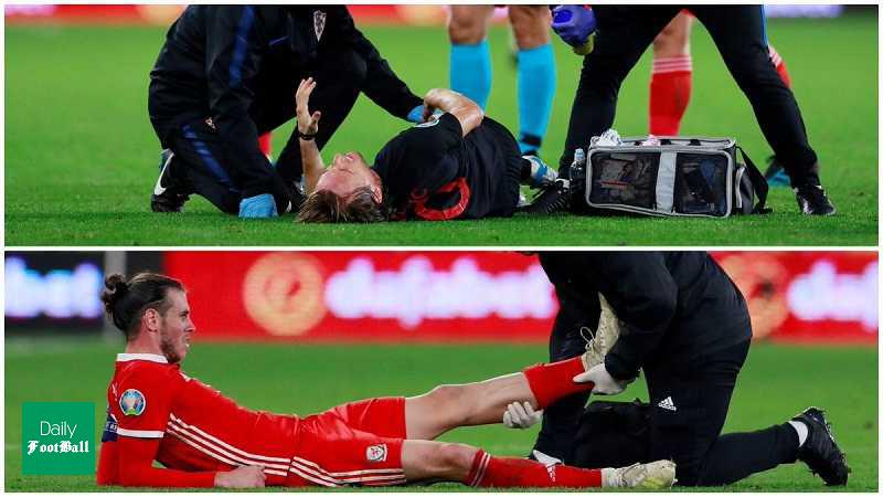 مصدومیت دو ستاره رئال مادرید در بازی ولز و کرواسی + عکس