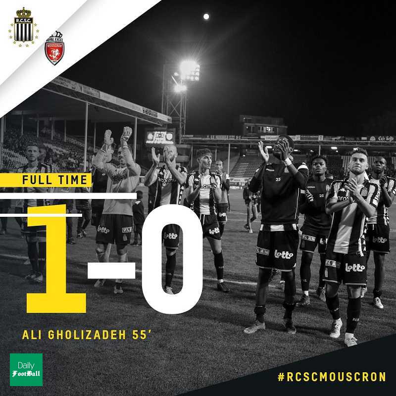 پیروزی شارلوا مقابل موسکرون با گل 3 امتیازی علی قلی زاده