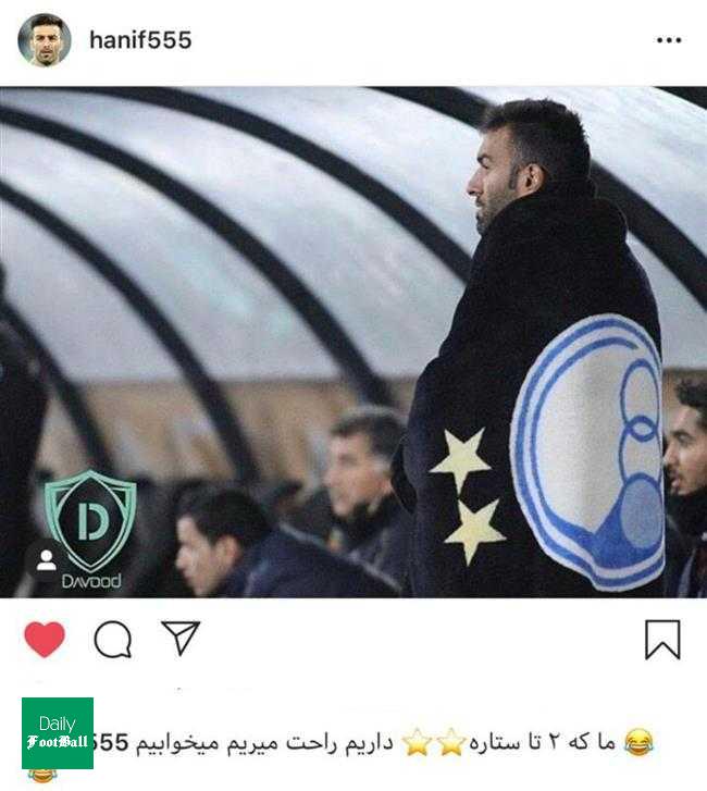 کری خوانی بچه غول استقلال برای پرسپولیسی ها