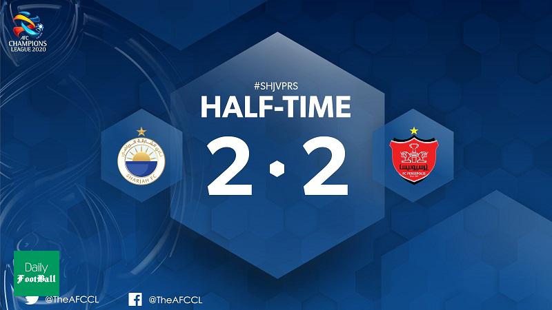 نتیجه بازی رفت پرسپولیس و الشارجه امشب سه شنبه 29 بهمن 98