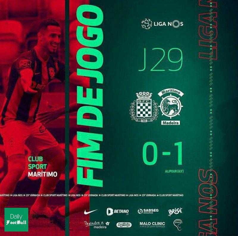 نتیجه و خلاصه بازی ماریتیمو و بوآویستا + گلزنی علی علیپور نتیجه و خلاصه بازی ماریتیمو و بوآویستا + گلزنی علی علیپور | دیلی فوتبال