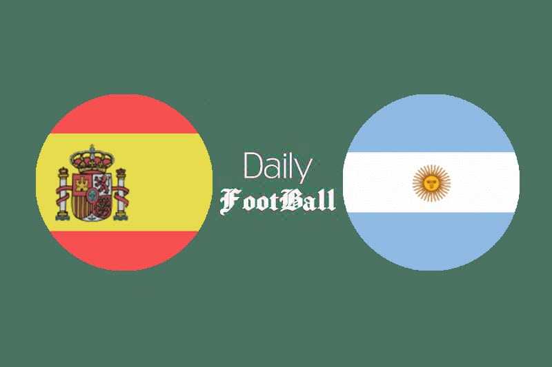 پخش زنده بازی اسپانیا و آرژانتین امروز چهارشنبه 6 مرداد 1400