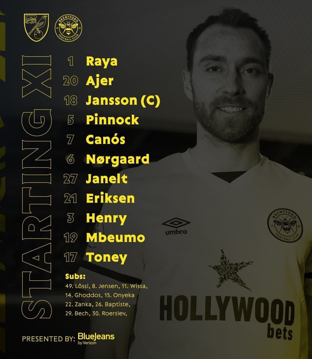 سامان قدوس روی نیمکت برنتفورد مقابل نوریچ برای بازی امشب 14 اسفند 1400 | دیلی فوتبال