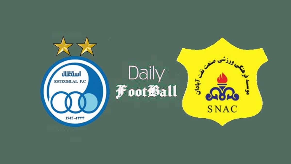 پخش زنده بازی استقلال و صنعت نفت آبادان امشب شنبه 3 خرداد 1404 پخش زنده بازی استقلال و صنعت نفت آبادان امشب شنبه 3 خرداد 1404 | دیلی فوتبال