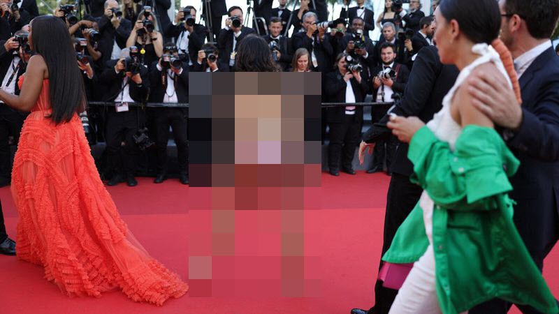 زن برهنه با پرچم اوکران در جشنواره کن جنجال به پا کرد + تصاویر | دیلی فوتبال