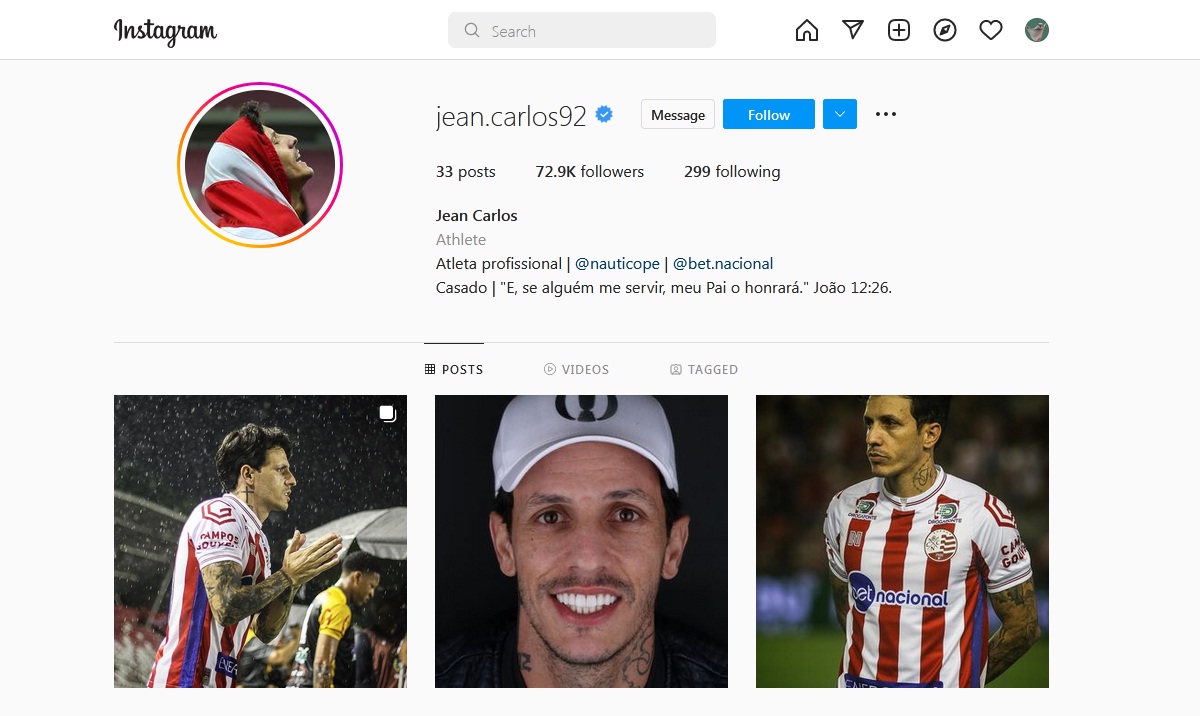 پیج اینستاگرام ژان کارلوس ویسنته: خوشامدگویی هواداران استقلال پیج اینستاگرام ژان کارلوس ویسنته: خوشامدگویی هواداران استقلال | دیلی فوتبال