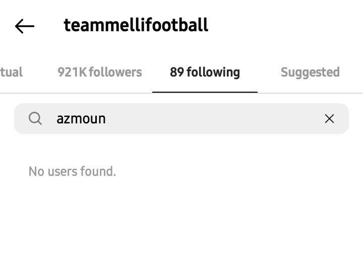 صفحه تیم ملی ایران پیج اینستاگرام سردار آزمون را آنفالو کرد؛ سردار از لیست جام جهانی خط خورد؟ | دیلی فوتبال