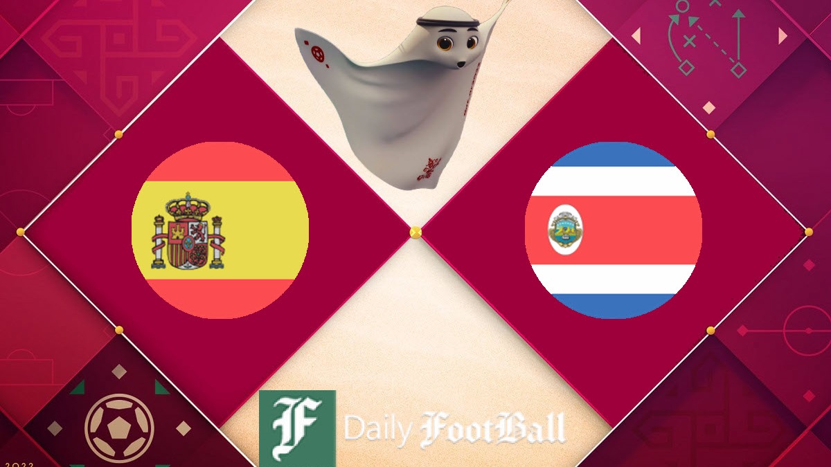 نتیجه زنده بازی اسپانیا و کاستاریکا در دور اول مرحله گروهی جام جهانی 2022
