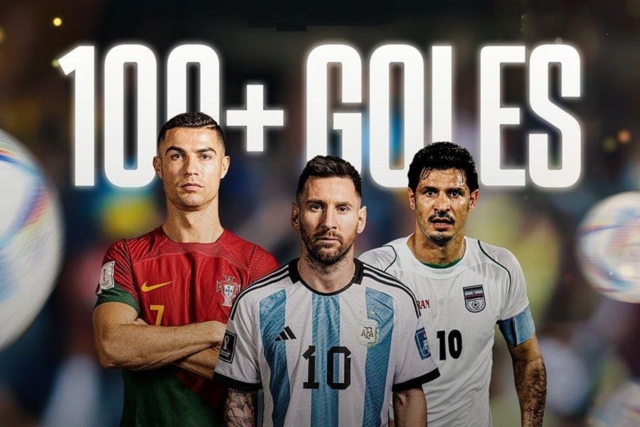 عکس| نفس های لیونل مسی پشت سر علی دایی | دیلی فوتبال