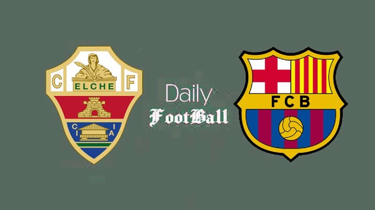 پخش زنده بازی بارسلونا و الچه امشب شنبه 12 فروردین 1402 پخش زنده بازی بارسلونا و الچه امشب شنبه 12 فروردین 1402 | دیلی فوتبال