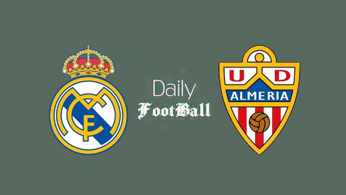 پخش زنده بازی رئال مادرید و آلمریا امشب یکشنبه 1 بهمن 1402 پخش زنده بازی رئال مادرید و آلمریا امشب یکشنبه 1 بهمن 1402 | دیلی فوتبال