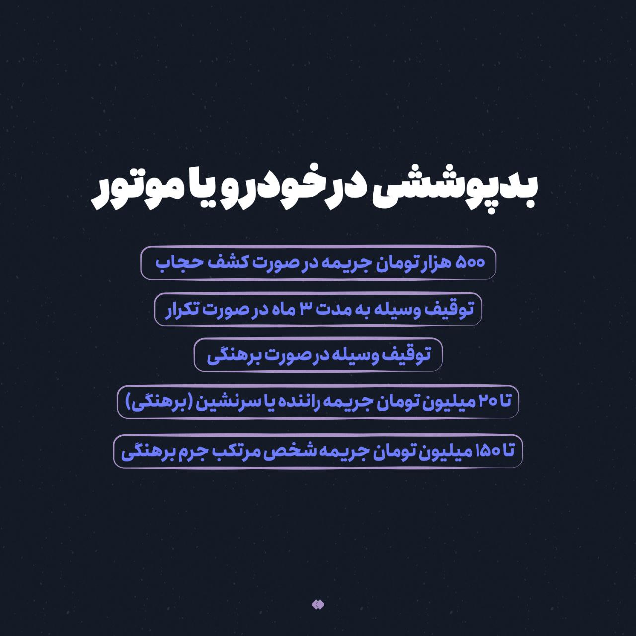 عکس| از کشف حجاب سلبریتی ها تا برهنگی در ملا عام؛ جریمه بی حجابی چقدر است؟ عکس| از کشف حجاب سلبریتی ها تا برهنگی در ملا عام؛ جریمه بی حجابی چقدر است؟ | دیلی فوتبال