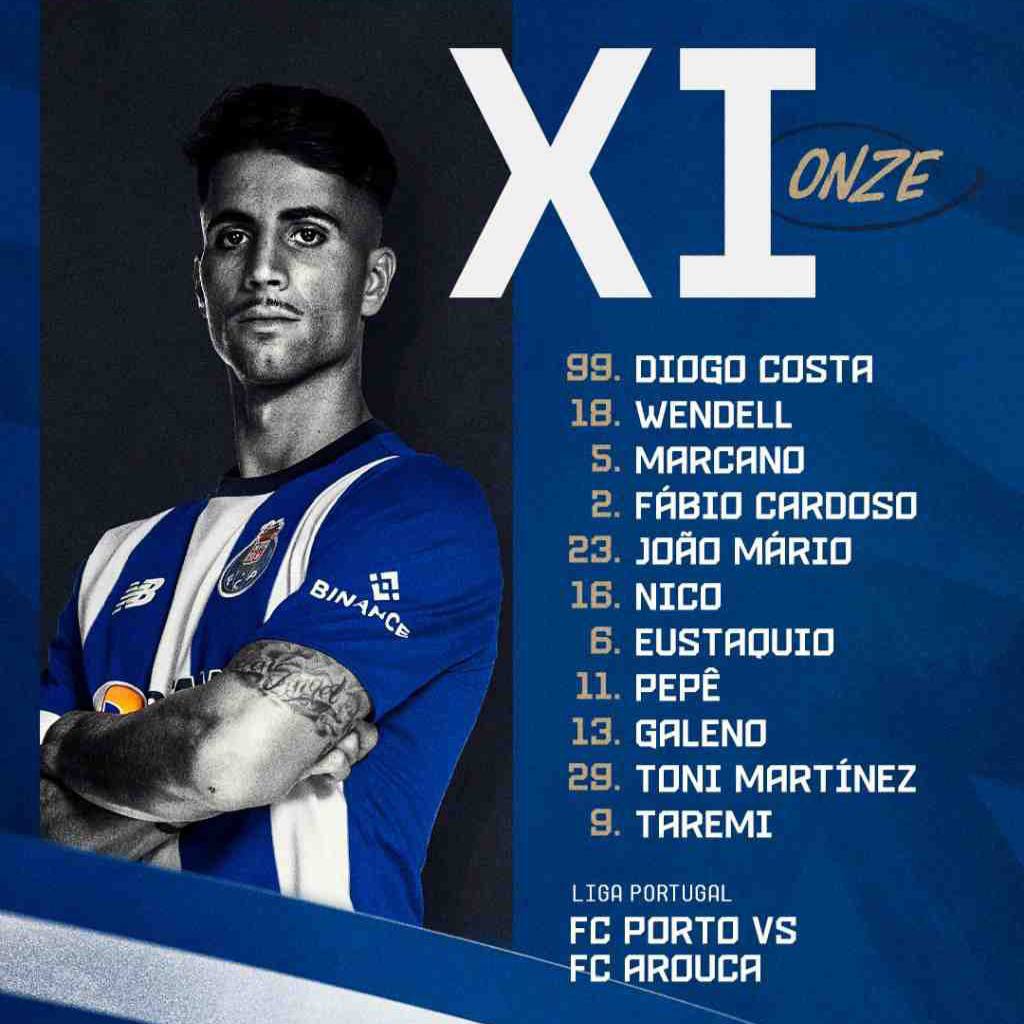 مهدی طارمی در ترکیب پورتو مقابل آروکا برای بازی امشب 12 شهریور 1402 | دیلی فوتبال