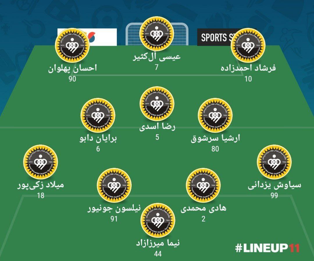 ترکیب سپاهان مقابل زنیت برای بازی امشب 16 شهریور 1402 ترکیب سپاهان مقابل زنیت برای بازی امشب 16 شهریور 1402 | دیلی فوتبال