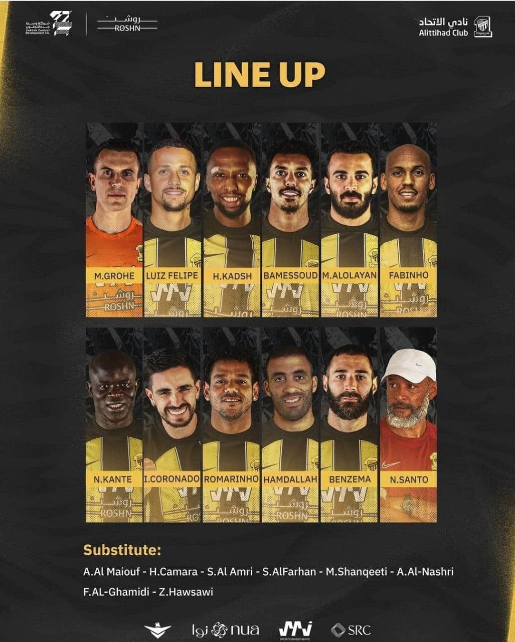 کریم بنزما در ترکیب الاتحاد مقابل الاهلی برای بازی امشب 14 مهر 1402 کریم بنزما در ترکیب الاتحاد مقابل الاهلی برای بازی امشب 14 مهر 1402 | دیلی فوتبال