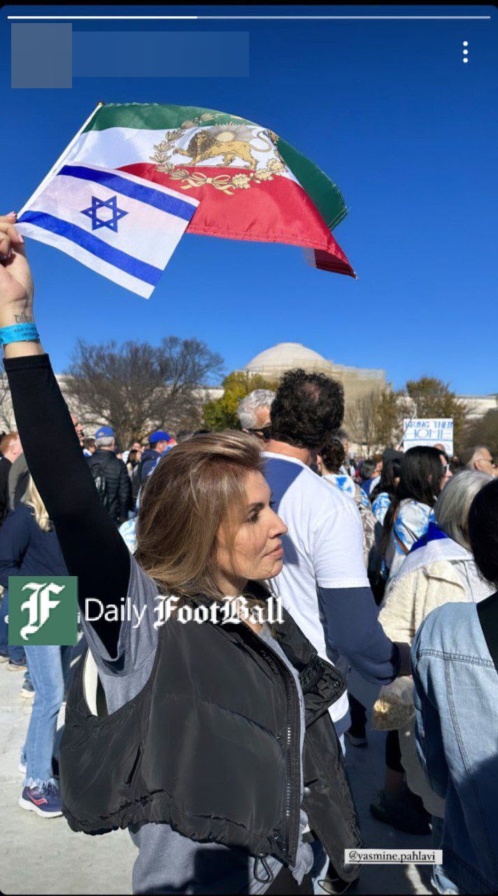 عکس| اقدام بی شرمانه یاسمین پهلوی خشم ایرانی ها را برانگیخت | دیلی فوتبال
