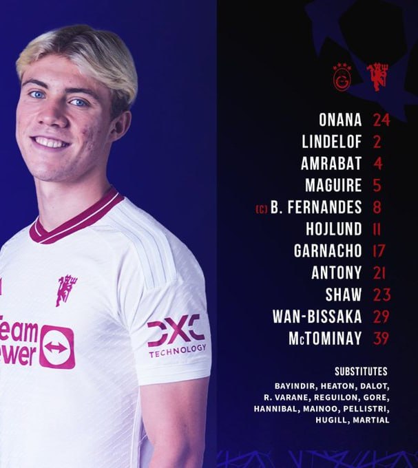 ترکیب منچستریونایتد مقابل گالاتاسرای برای بازی امشب 8 آذر 1402 ترکیب منچستریونایتد مقابل گالاتاسرای برای بازی امشب 8 آذر 1402 | دیلی فوتبال