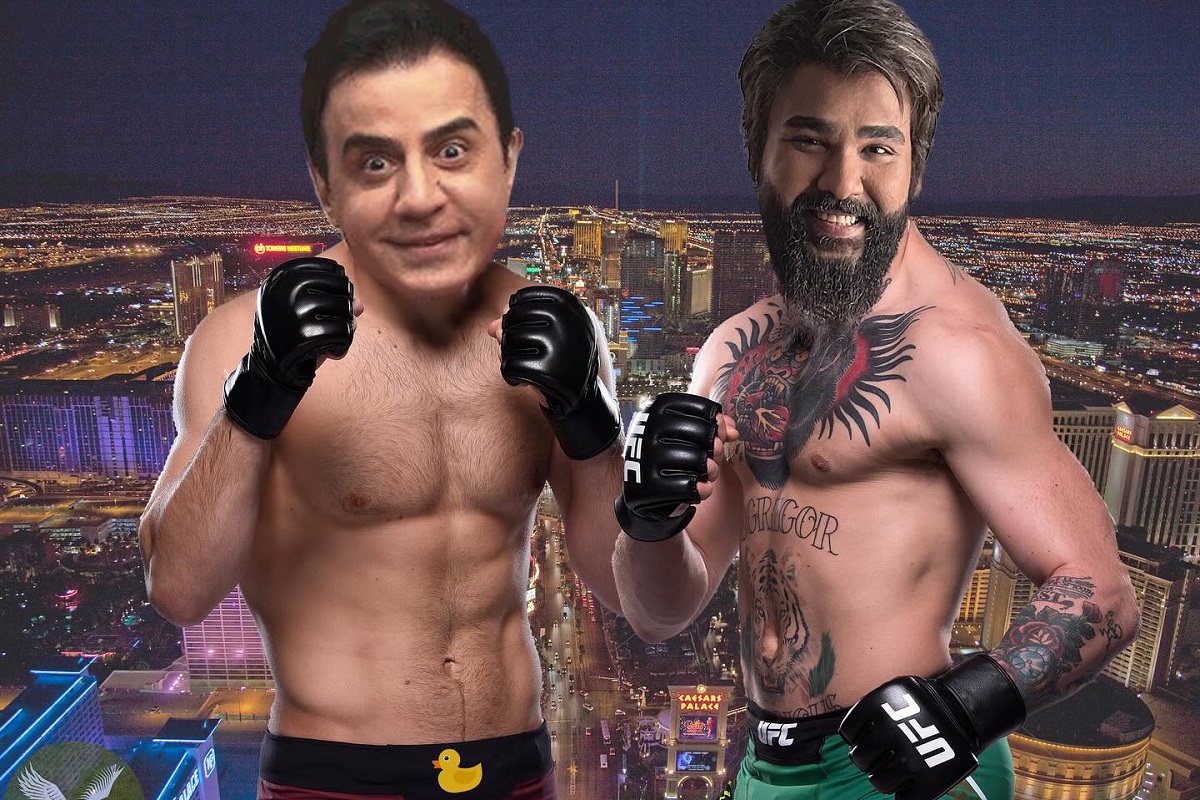 عکس| ساسی مانکن عمو پورنگ را به مبارزه در قفس دعوت کرد! | دیلی فوتبال