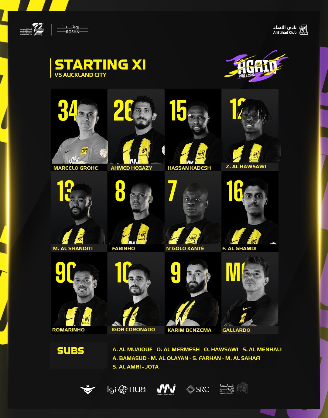 کریم بنزما در ترکیب الاتحاد مقابل اوکلند سیتی برای بازی امشب 21 آذر 1402 کریم بنزما در ترکیب الاتحاد مقابل اوکلند سیتی برای بازی امشب 21 آذر 1402 | دیلی فوتبال