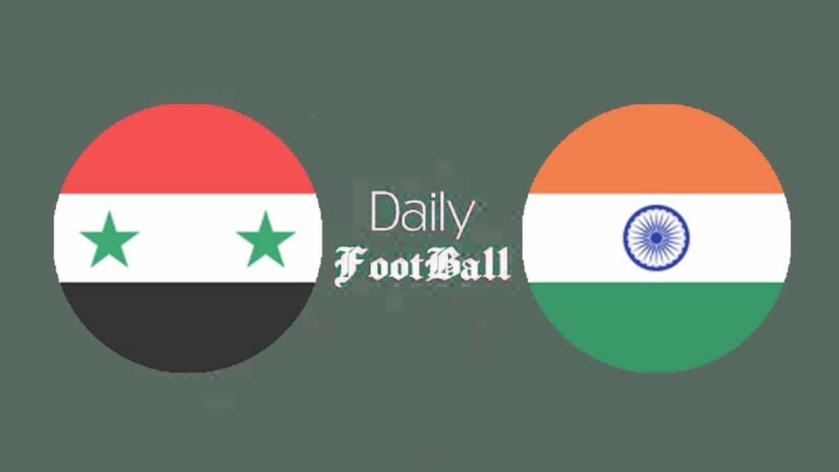 پخش زنده بازی سوریه و هند امروز سه شنبه 3 بهمن 1402 | دیلی فوتبال