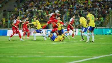 عکس| شادی گل منشوری و غیراخلاقی بازیکن پرسپولیس | دیلی فوتبال