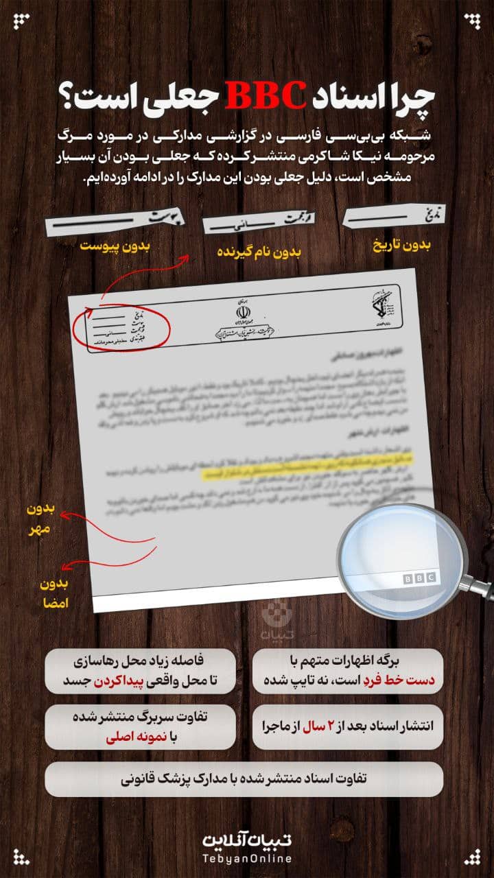 عکس| اسناد بی بی سی درباره مرگ نیکا شاکرمی واقعی است؟ | دیلی فوتبال