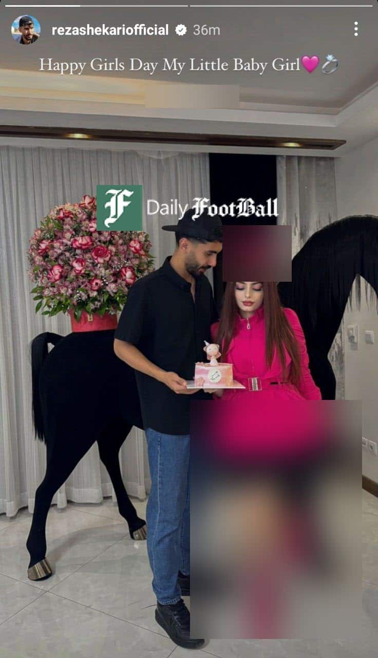 عکس| هنجارشکنی رضا شکاری و همسرش؛ اوج بی غیرتی فوتبالیست ایرانی به بهانه روز دختر عکس| هنجارشکنی رضا شکاری و همسرش؛ اوج بی غیرتی فوتبالیست ایرانی به بهانه روز دختر | دیلی فوتبال