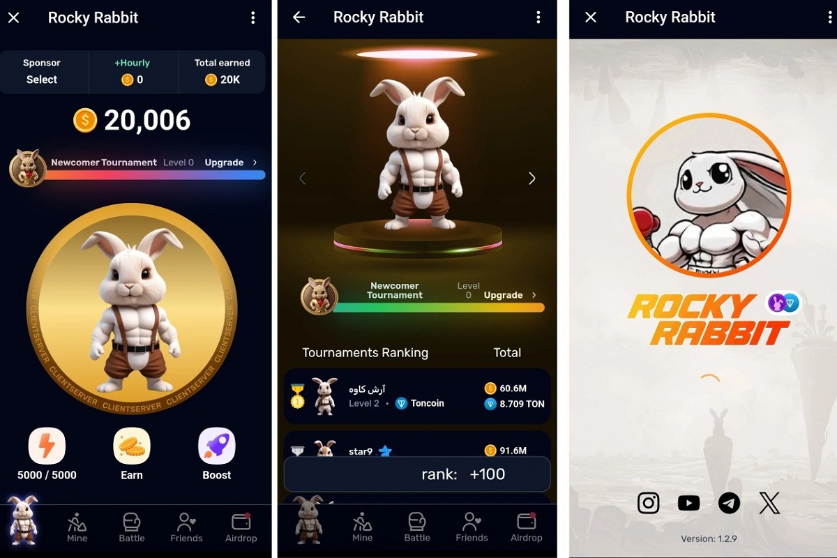 ایردراپ راکی رابیت چیست؛ لینک ربات بازی جایگزین همستر در تلگرام به همراه آموزش استخراج ارز ایردراپ راکی رابیت چیست؛ لینک ربات بازی جایگزین همستر در تلگرام به همراه آموزش استخراج ارز | دیلی فوتبال