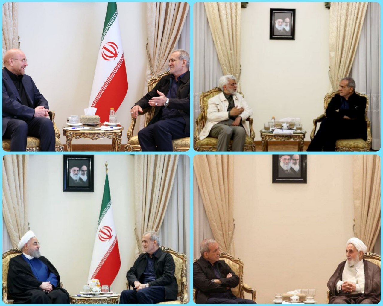 عکس| زبان بدن پزشکیان در دیدار با چهره های سیاسی | دیلی فوتبال