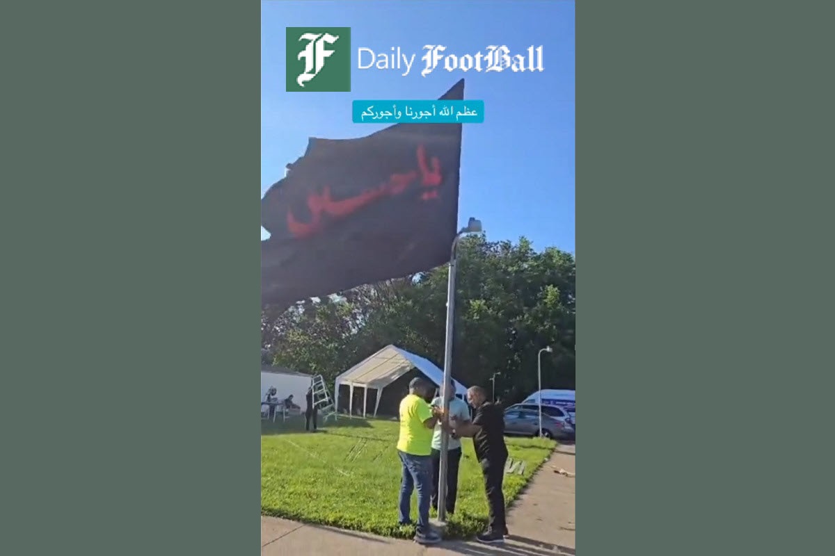 فیلم| برافراشتن پرچم عزای حسینی در قلب آمریکا | دیلی فوتبال