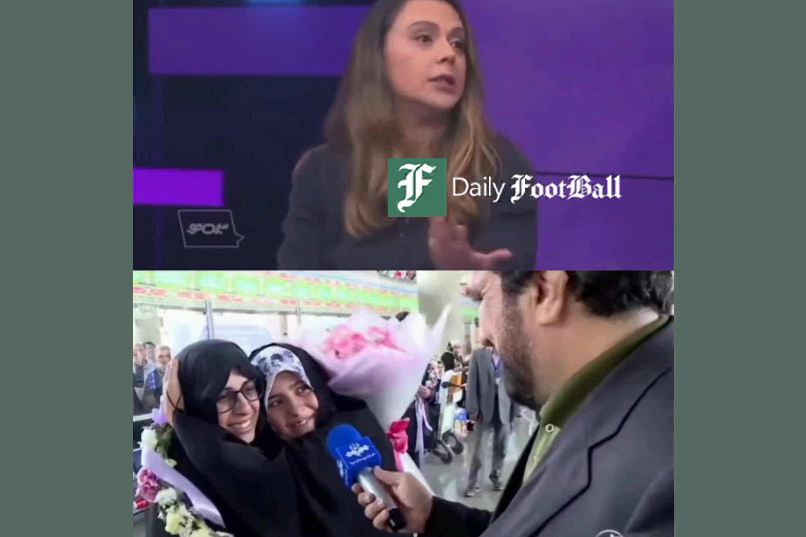 فیلم| جواب دندان شکن دختر نخبه ایرانی به مجری های شبکه من و تو | دیلی فوتبال