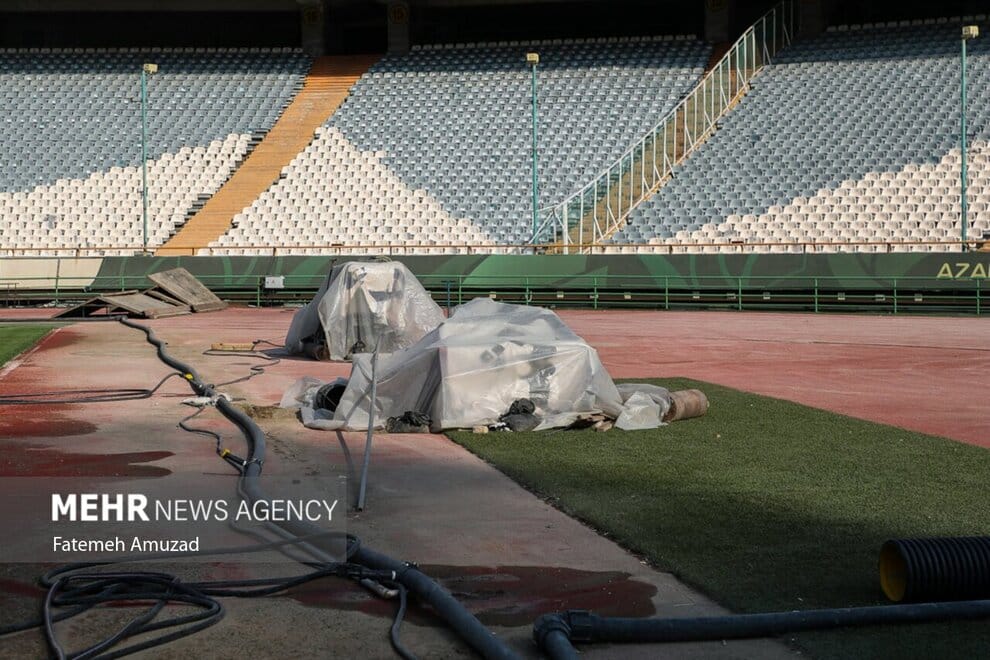 عکس| ورزشگاه آزادی در مسیر نوسازی؛ آماده‌سازی برای میزبانی‌های بزرگ | دیلی فوتبال