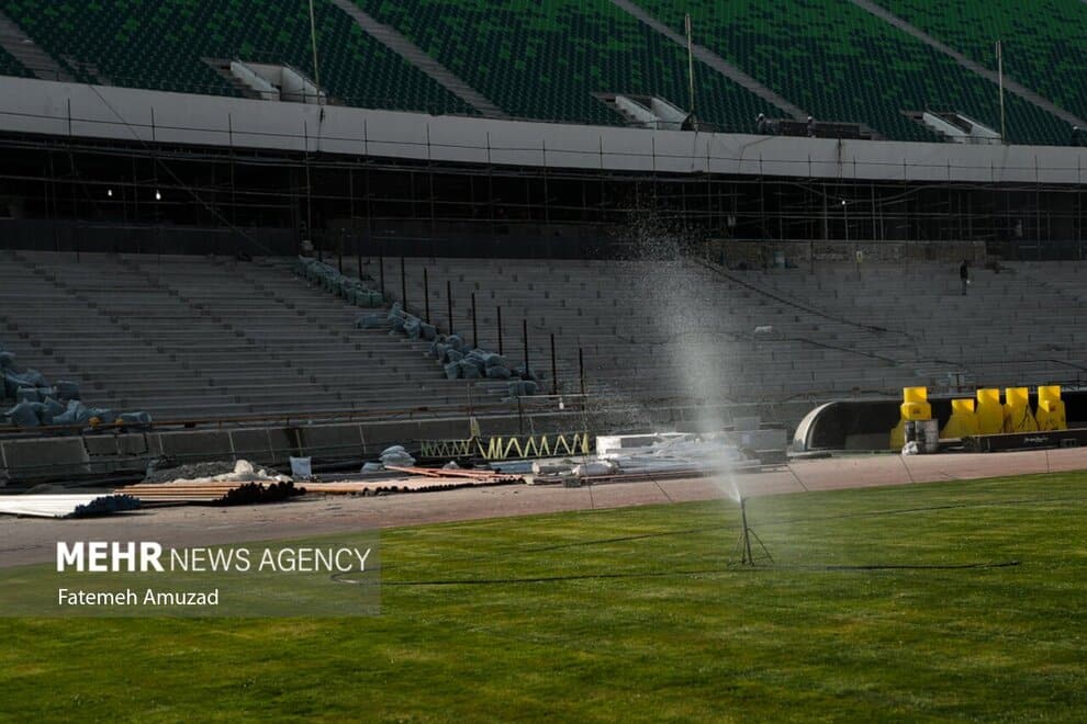 عکس| ورزشگاه آزادی در مسیر نوسازی؛ آماده‌سازی برای میزبانی‌های بزرگ | دیلی فوتبال