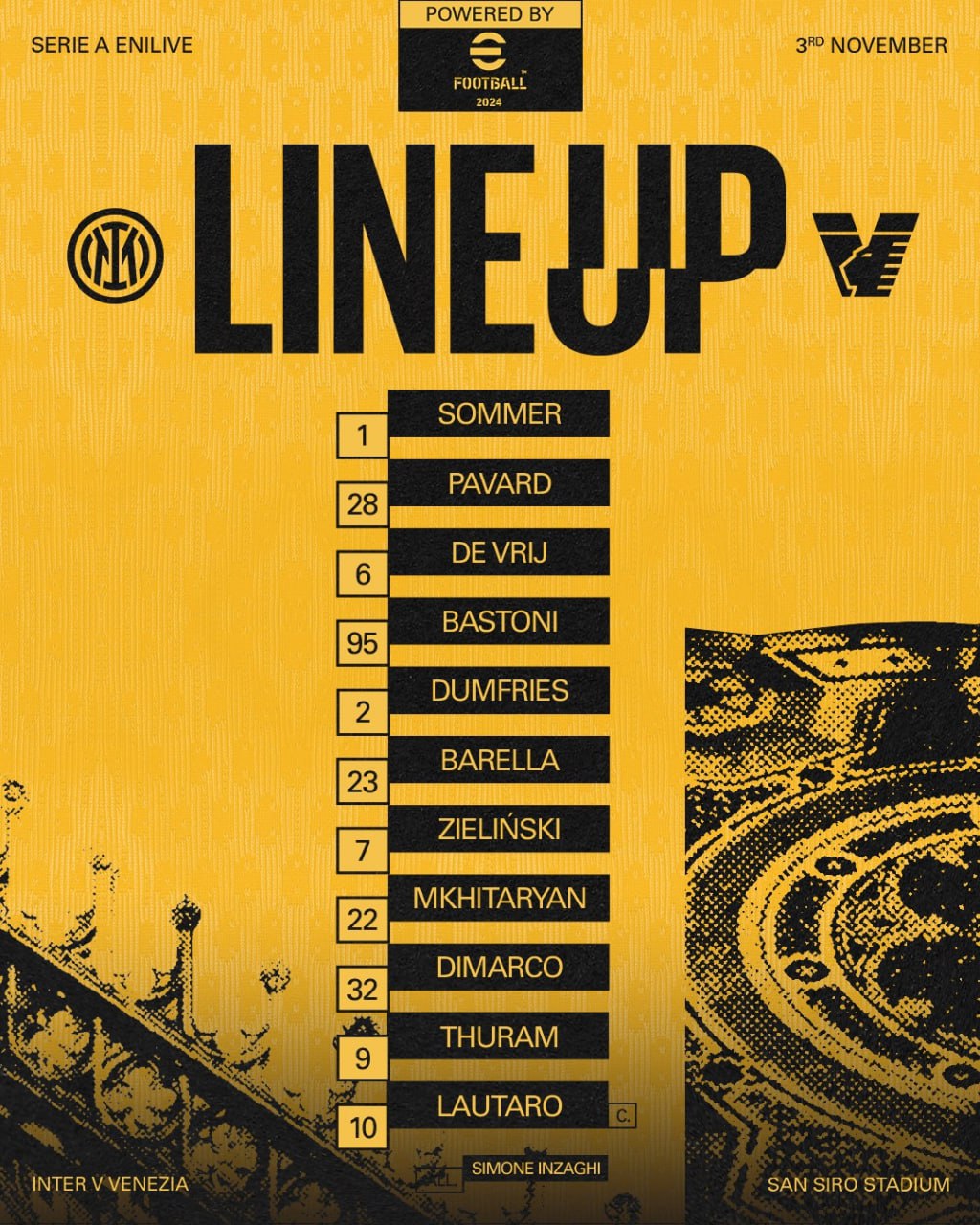 مهدی طارمی روی نیمکت اینتر مقابل ونتزیا برای بازی امشب 13 آبان 1403 | دیلی فوتبال