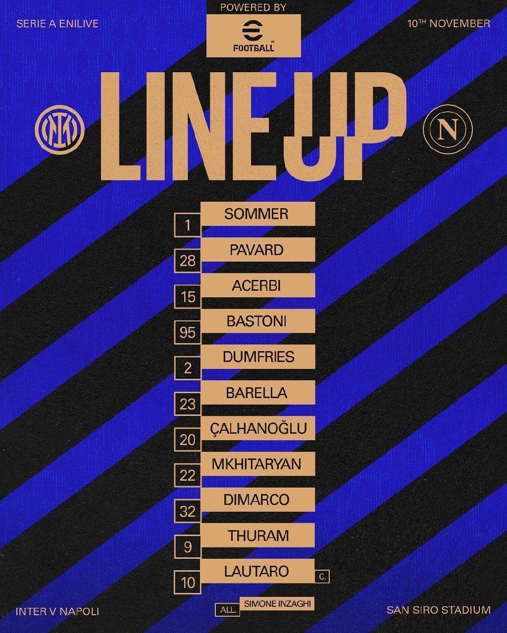 مهدی طارمی روی نیمکت اینتر مقابل ناپولی برای بازی امشب 20 آبان 1403 | دیلی فوتبال