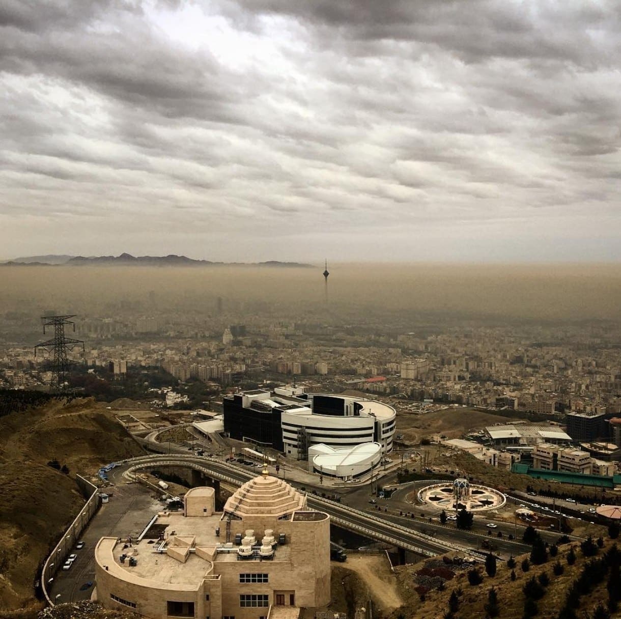 عکس| آلودگی هوای تهران به وضعیت ترسناک رسید | دیلی فوتبال