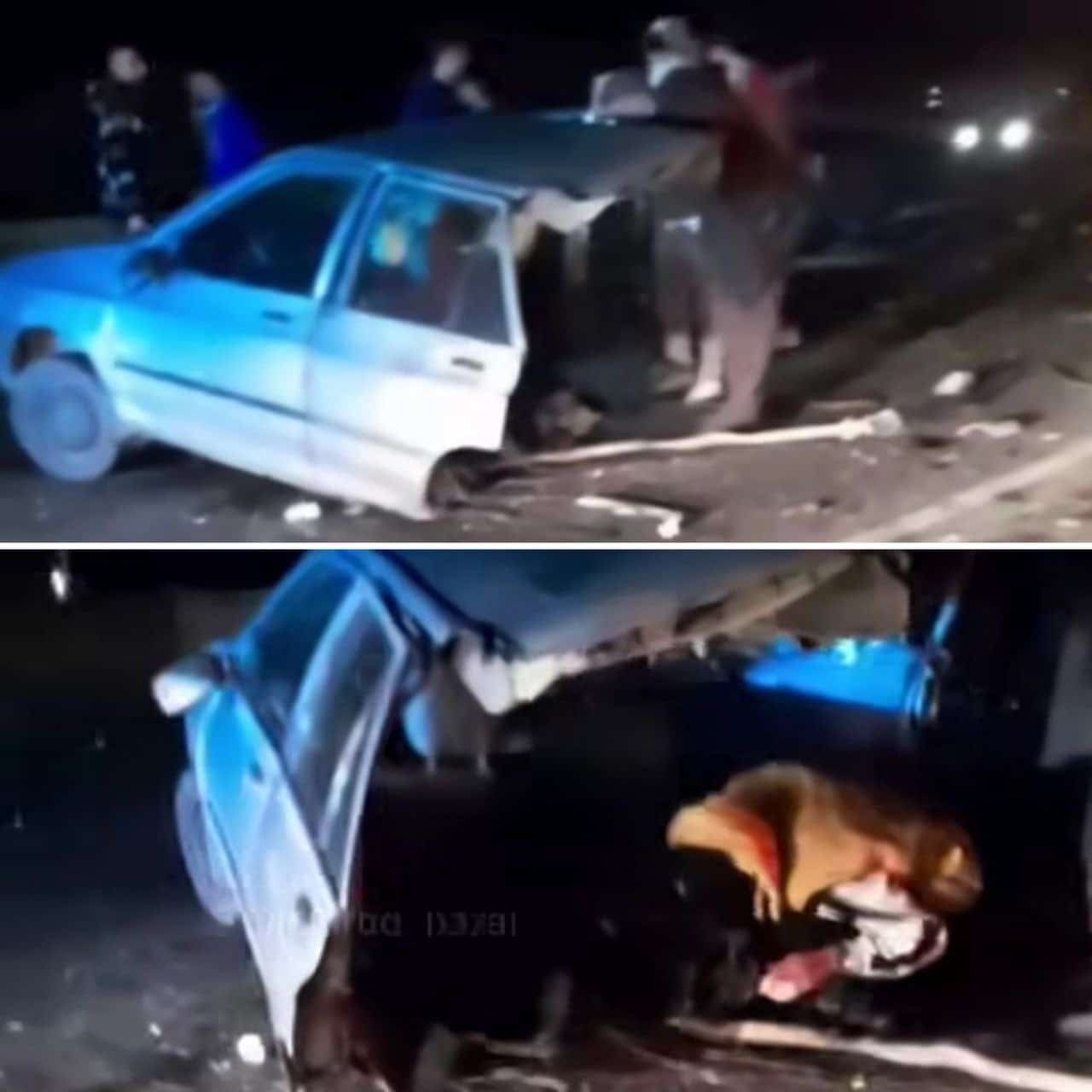 عکس| نصف شدن پراید پس از تصادف در لنگرود عکس| نصف شدن پراید پس از تصادف در لنگرود | دیلی فوتبال