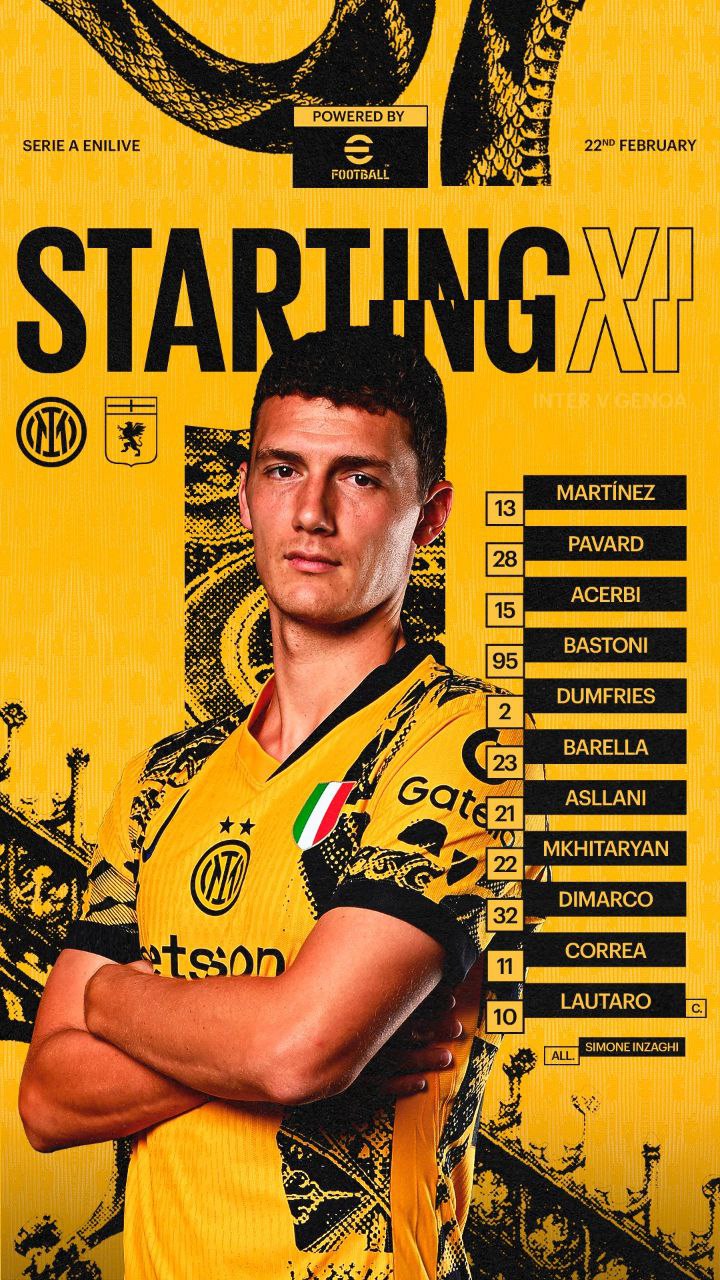 مهدی طارمی روی نیمکت اینتر مقابل جنوا برای بازی امشب 4 اسفند 1403 مهدی طارمی روی نیمکت اینتر مقابل جنوا برای بازی امشب 4 اسفند 1403 | دیلی فوتبال