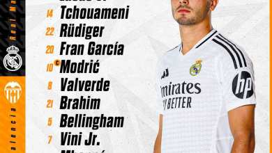 ترکیب رئال مادرید مقابل والنسیا برای بازی امروز 16 فروردین 1404 | دیلی فوتبال