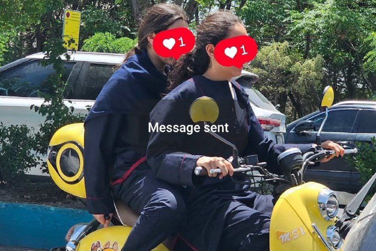 عکس| موتورسواری دانش آموزان بی حجاب زیر سن قانونی | دیلی فوتبال