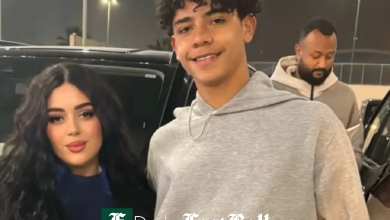 کریستیانو رونالدو جونیور در کنار دختری که دوست دختر او معرفی شده در عربستان