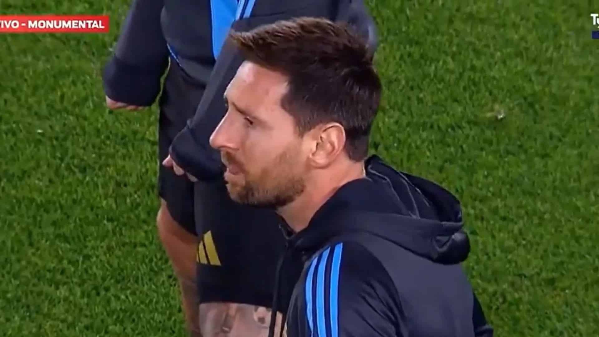 اشک های لیونل مسی در بازی آرژانتین و ونزوئلا