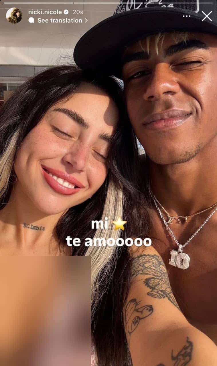 عکس| پیام تبریک نیکی نیکول دوست دختر لامین یامال عکس| پیام تبریک نیکی نیکول دوست دختر لامین یامال | دیلی فوتبال