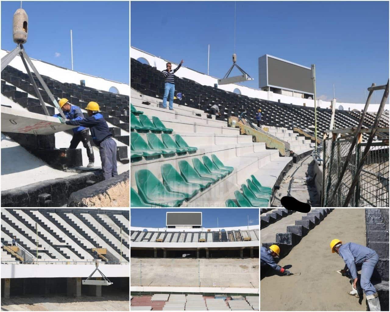 عکس| آخرین وضعیت بازسازی ورزشگاه آزادی؛ 2 کارگر مشغول کارند | دیلی فوتبال